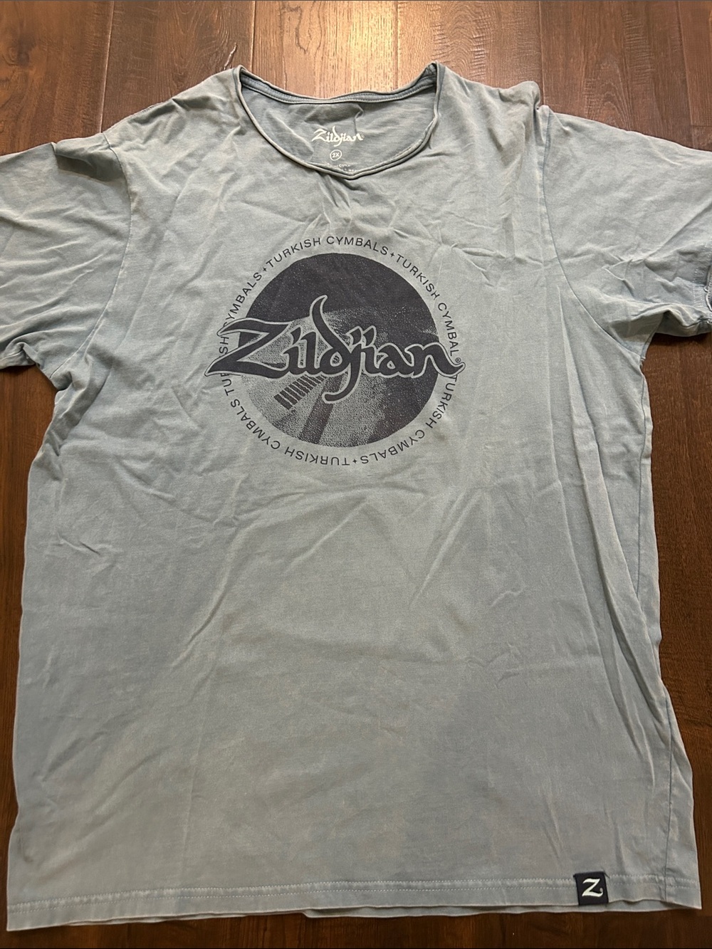 ZILDJIAN Men's Light Blue Logo T-Shirt